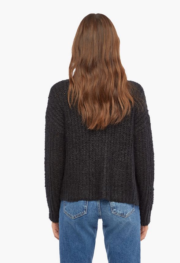 Boxy Cardigan Plus Size in Black Get great deals at JustFab