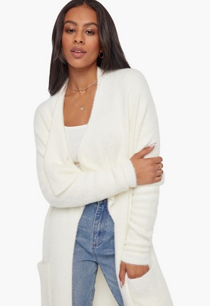 Fuzzy Cocoon Sweater Coat