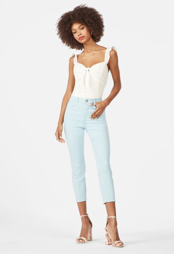 High-Waisted Cool Crop Jeans