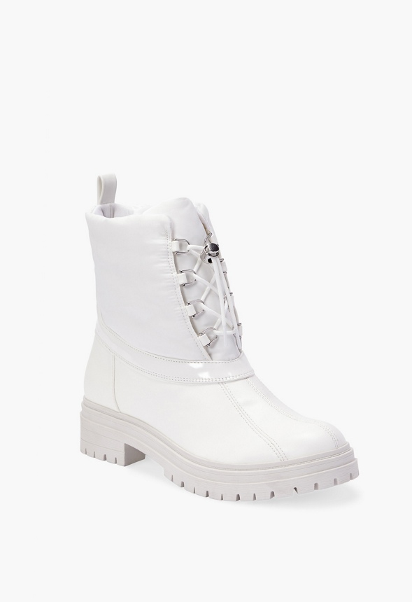 Kelly Water-Resistant Puffer Combat Boot