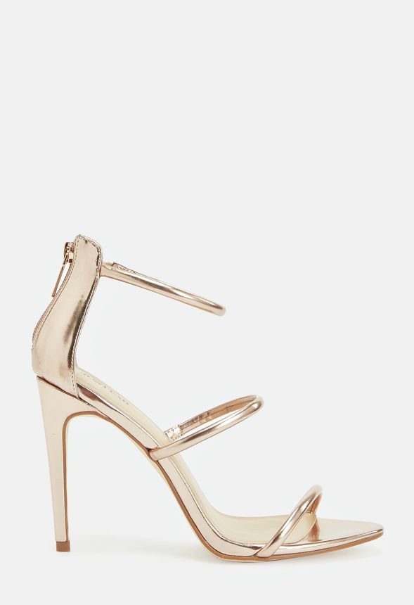 5 inch gold heels