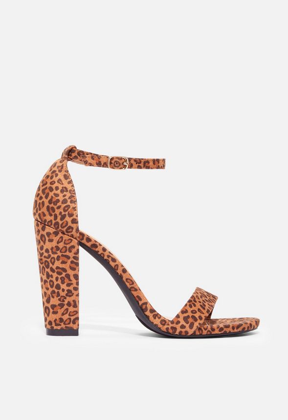 Makemba Block Heeled Sandal in Leopard - Get great deals at JustFab