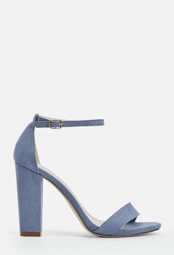 Makemba Block Heel Sandal in dusty blue - Get great deals at JustFab