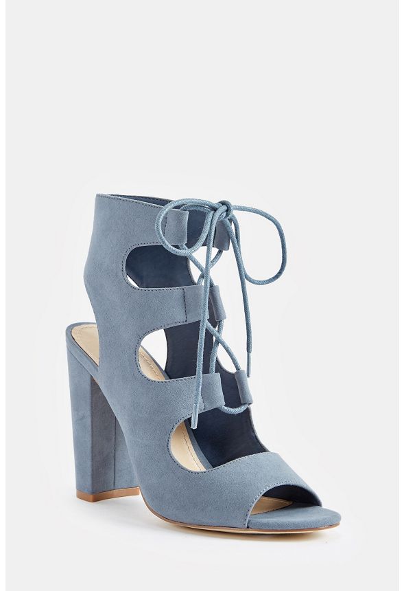 justfab blue heels