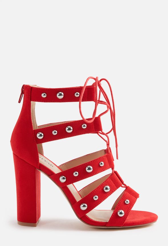 justfab red heels