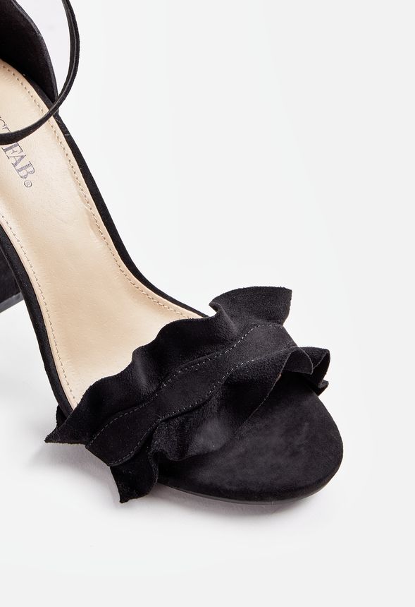 Caleya Heeled Sandal in Black - Get great deals at JustFab