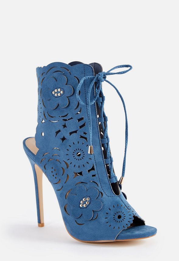 justfab blue heels