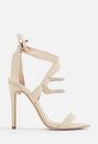 Dascia Rhinestone Lace-Up Heel