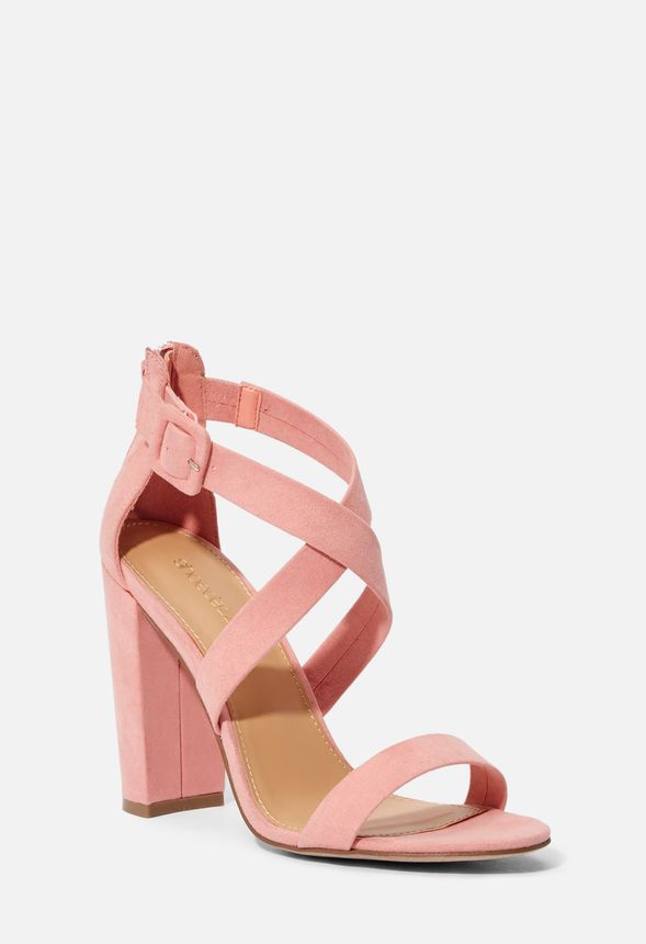 peach heels