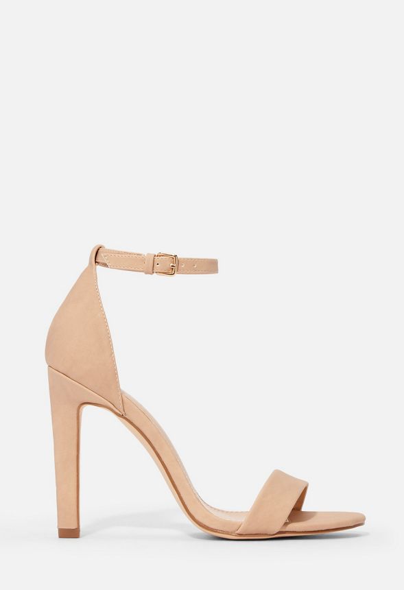 Trae Heeled Sandal in Nude - Get great deals at JustFab
