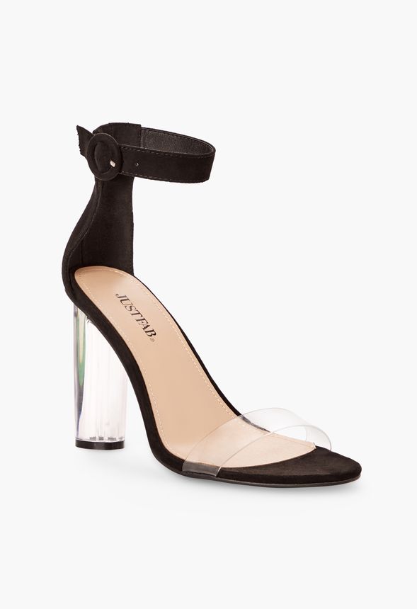 justfab clear heels