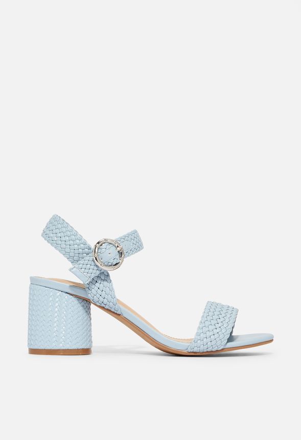 Claim To Fame Heeled Sandal in Light Blue - Get great deals at JustFab
