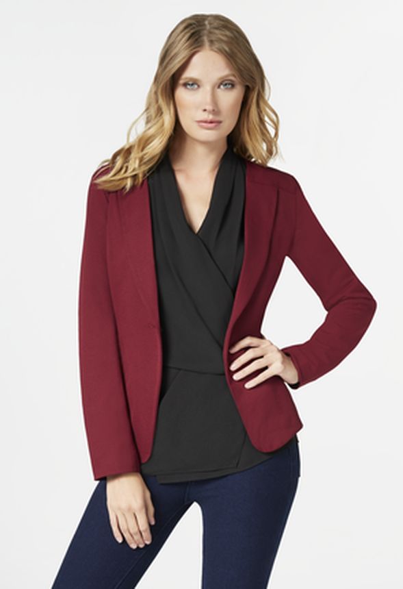 Back Zipper Jacket in Back Zipper Jacket - Get great deals at JustFab