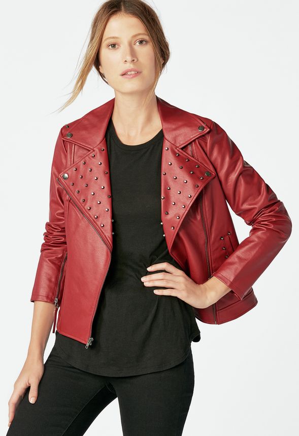 justfab leather jacket