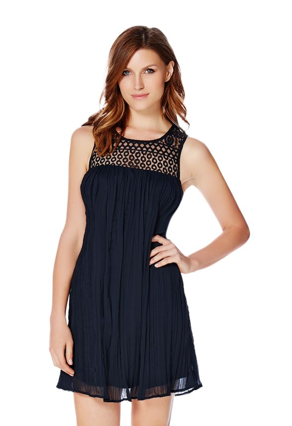 Crochet Shift Dress in Black - Get great deals at JustFab