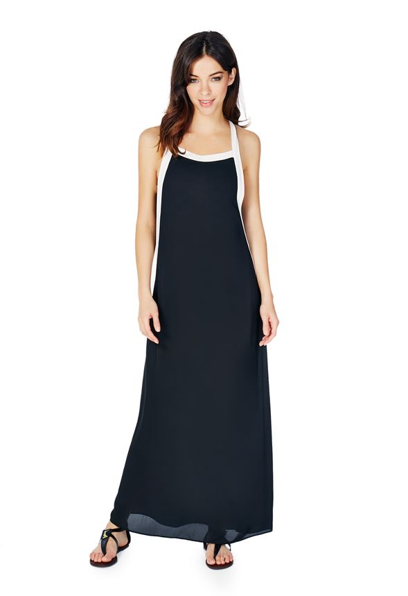 Strappy Maxi Dress in Black - Get great deals at JustFab