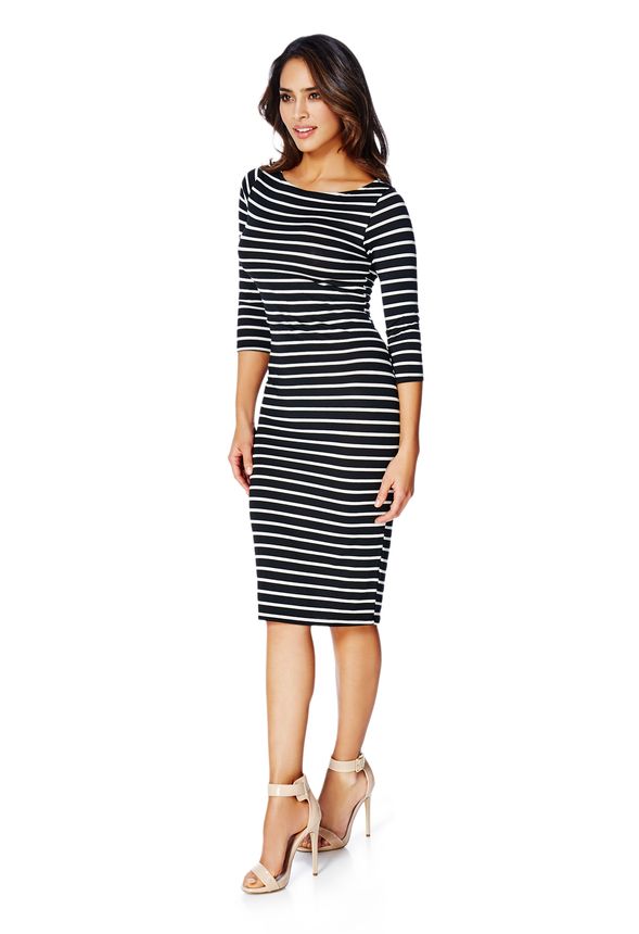 Stripe Knit Dress in Stripe Knit Dress - Get great deals at JustFab