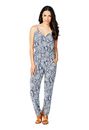 Crossover Printed Jumpsuit