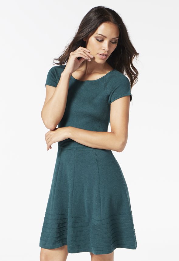 Sweater Fit And Flare Dress