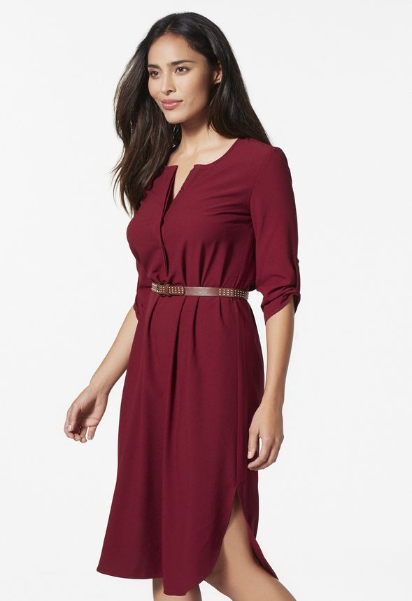 Midi Shirt Dress in Midi Shirt Dress - Get great deals at JustFab