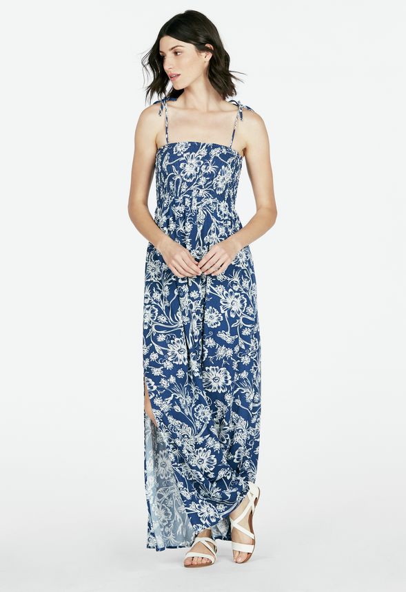 Smocked Maxi Dress in Smocked Maxi Dress - Get great deals at JustFab