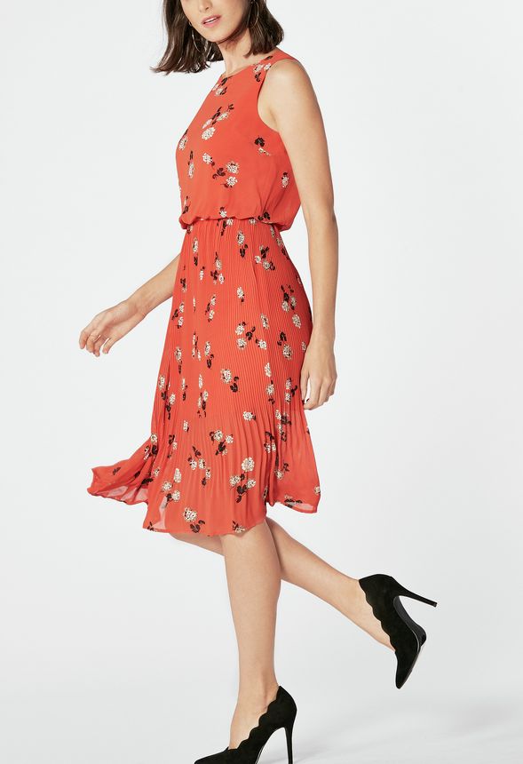 silkfred pleated dress