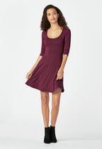 Open Back Tie Dress in Boysenberry - Get great deals at JustFab