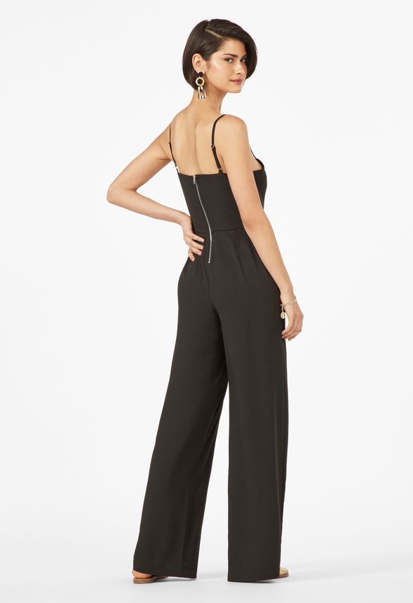 Convertible Strap Wide Leg Jumpsuit in Convertible Strap Wide Leg ...