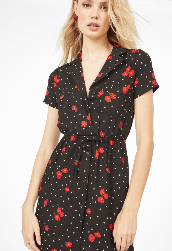 Summer Shirt Dress in Summer Shirt Dress - Get great deals at JustFab
