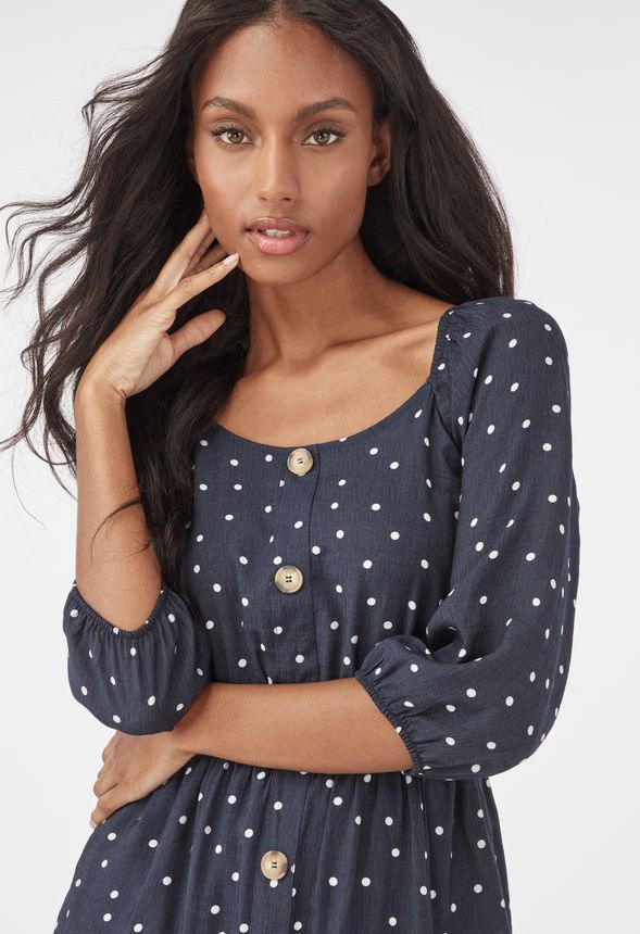 polka dot dress shirt with tie