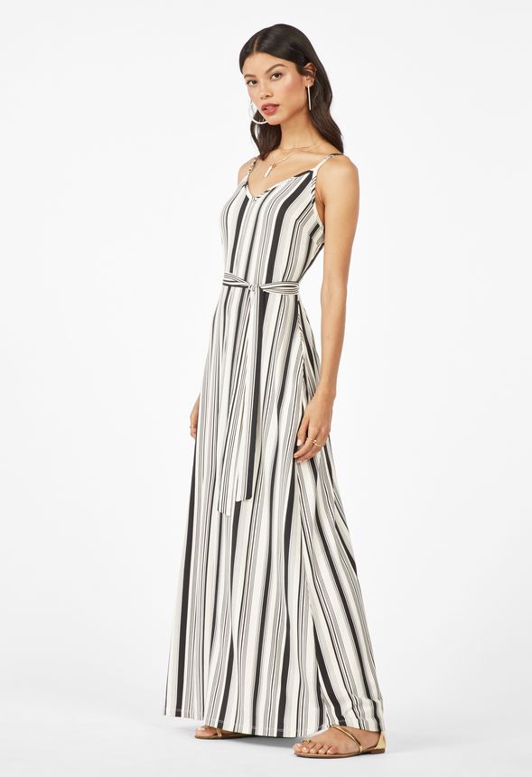 Stripe Knit Maxi Dress in Stripe Knit Maxi Dress Get great deals at