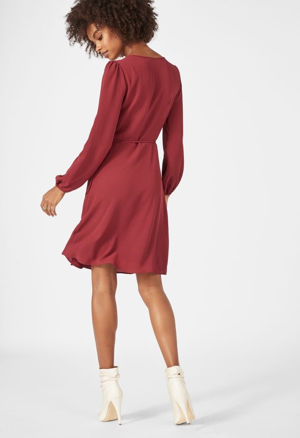 wrap surplice dress