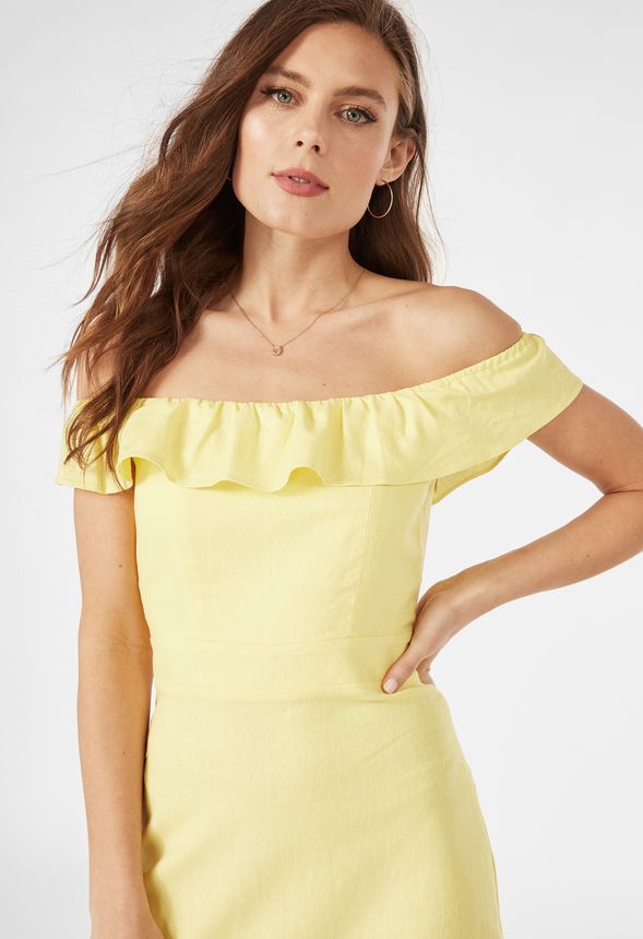 off shoulder linen