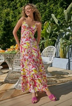 Strappy Tiered Maxi Dress