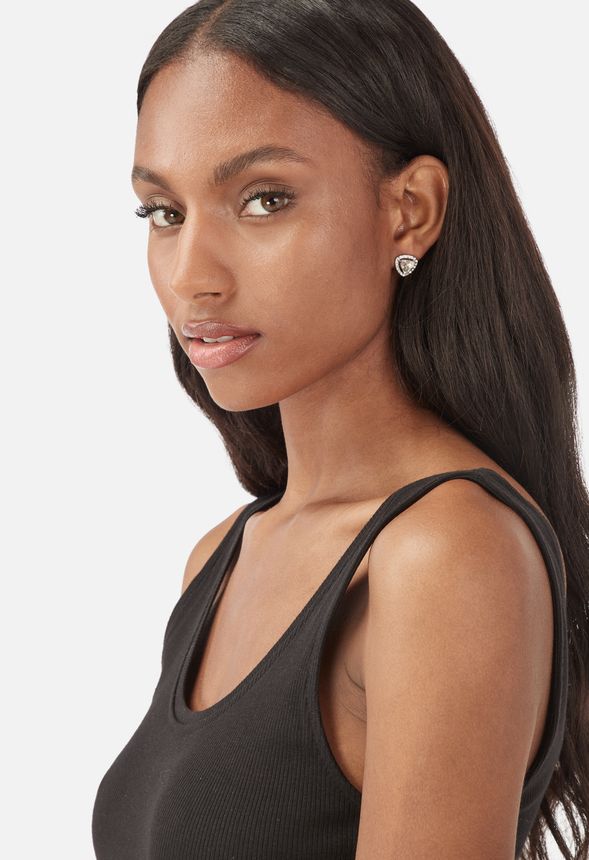 Genuine Glimmer Earrings Accessories in Silver - Get great deals at JustFab