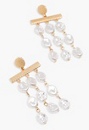 Pearl Coin Chandelier Earrings