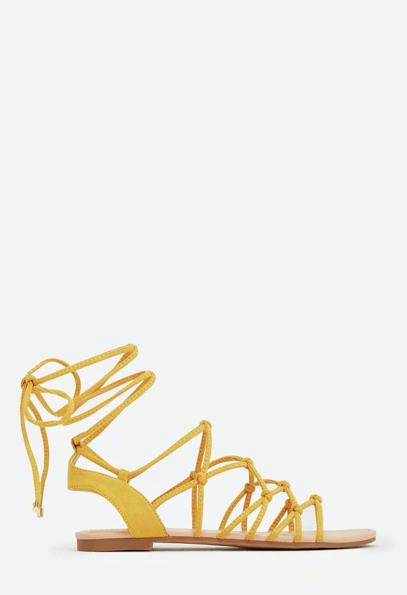 flat yellow sandals