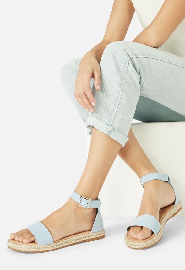 The Sea Espadrille Sandal in Light Blue 