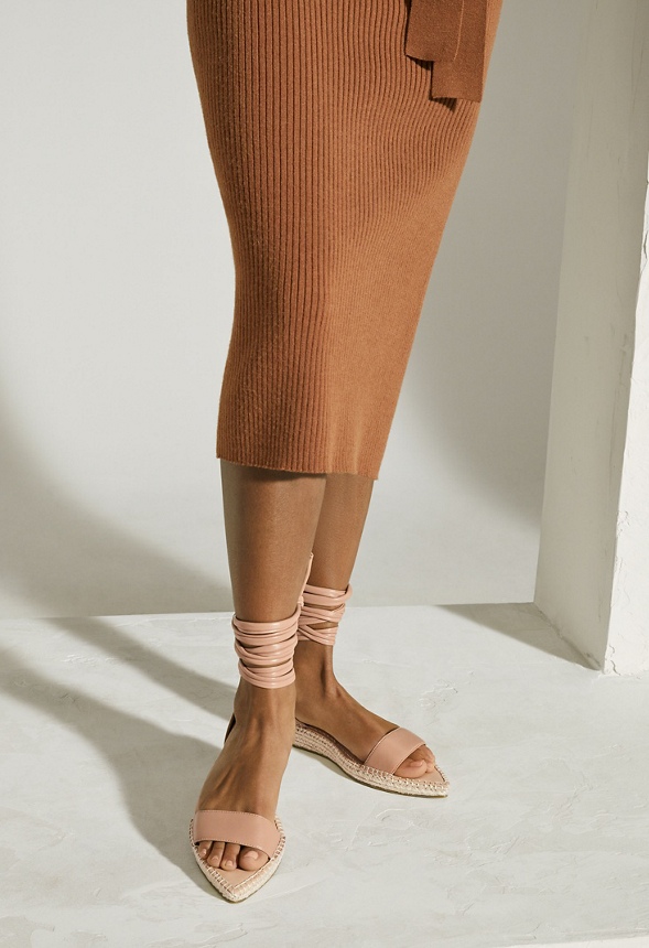 Clio Ankle-Tie Flat Sandal