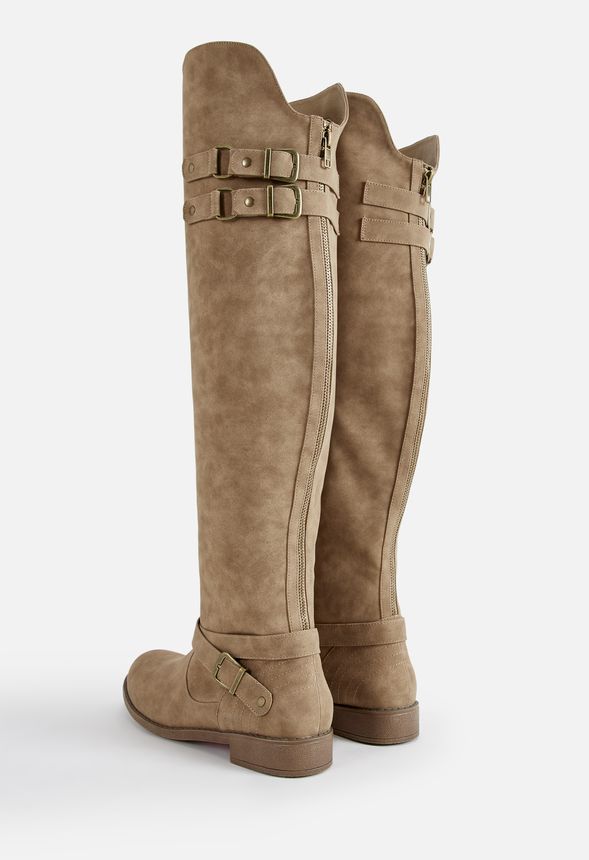 Carmona Faux Leather Riding Boot in 