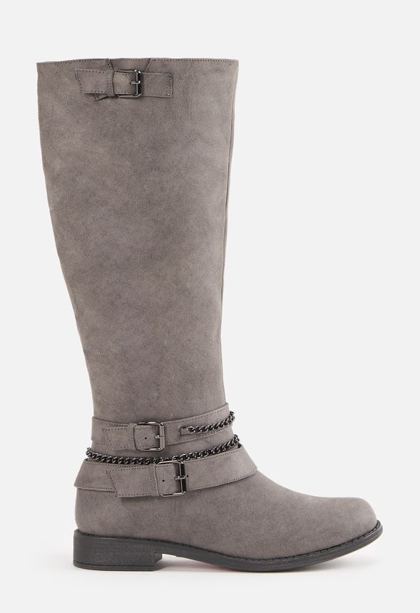flat long boot