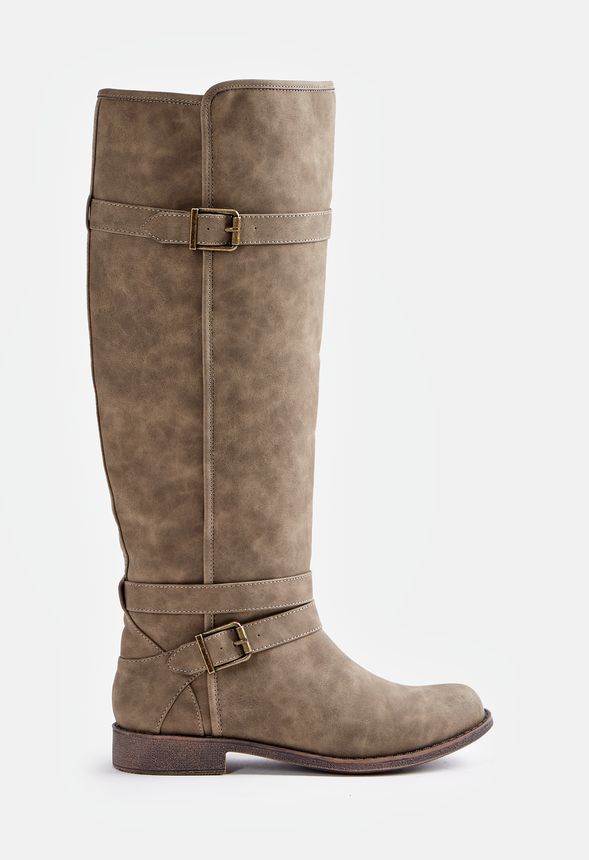 Marinan Flat Boot in TAUPE - Get great deals at JustFab