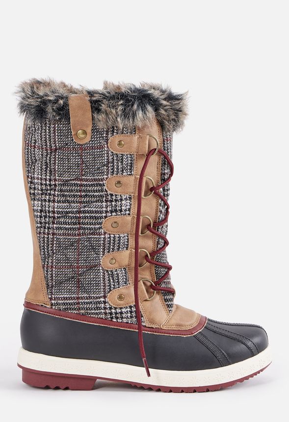 flat long boot