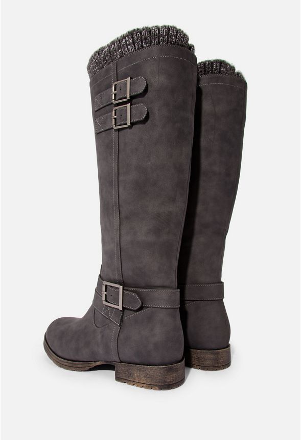 justfab sweater cuff boots