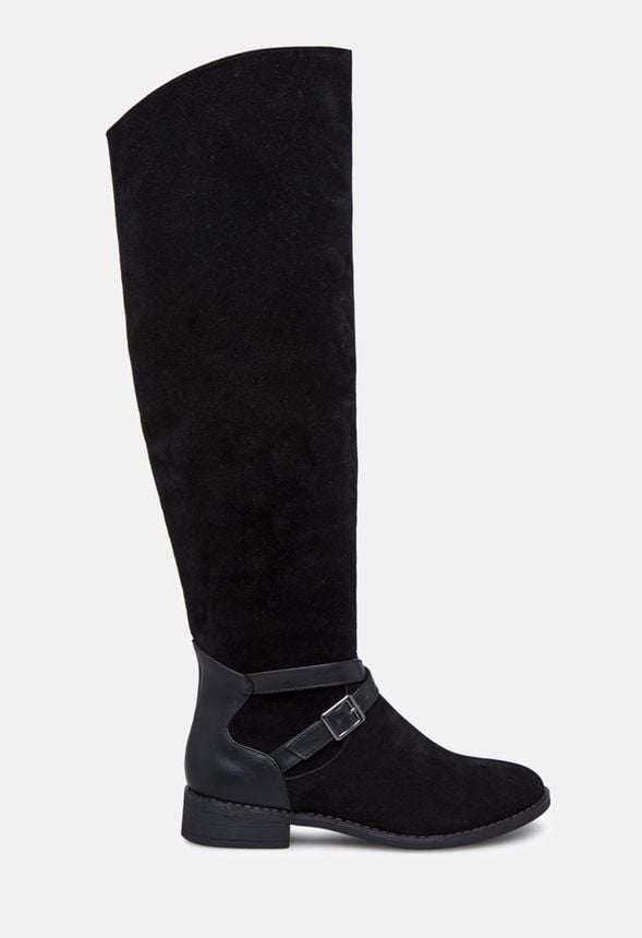BAILEY FLAT BOOT in Black - Get great deals at JustFab