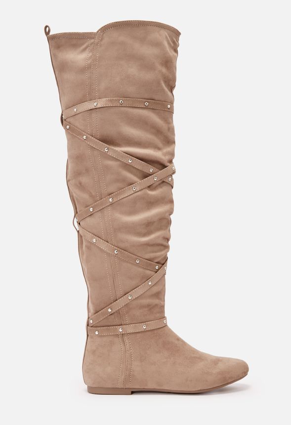 flat long boot