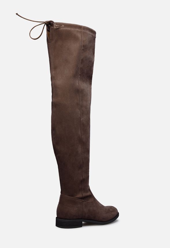 Jessi Thigh High Boot in Brown - Get 