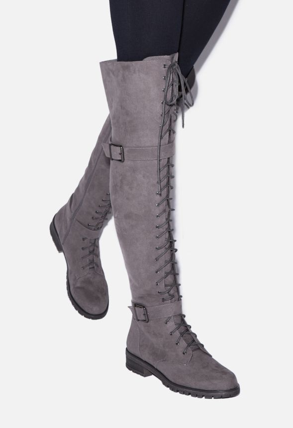 piper thigh high combat boots