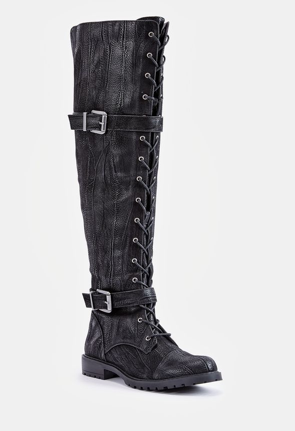 justfab lace up boots