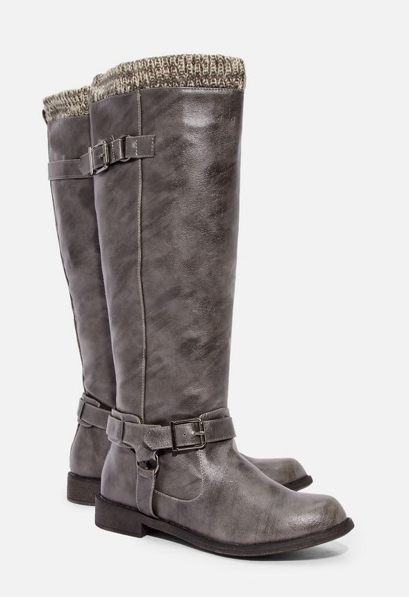 sweater cuff riding boots